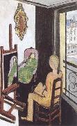 Henri Matisse The Painter and his Model (mk35) oil painting